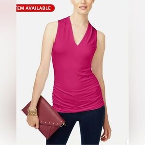 👗INC International Women's Sleeveless Pink Top